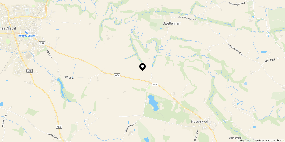 Approximate location of 3200 sq ft barn conversion in 1.5 acres
